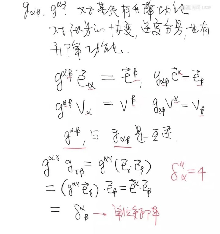 如何用度规升降二阶张量？《张朝阳的物理课》再论微分几何