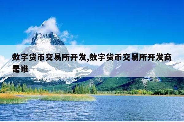 开发数字货币(开发数字货币平台)